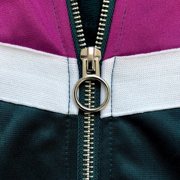 COTTON:ON Purple, White, and Forest Green Full-Zip Jacket – Women's M - Picture 3 of 9